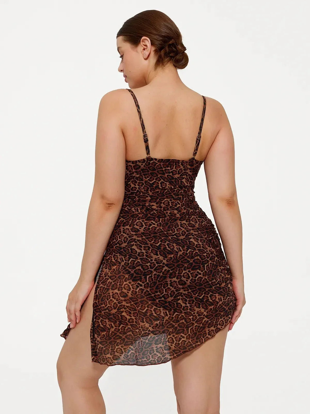 Shapewear Convertible Ruched Tummy Control One-Piece Swimsuit
