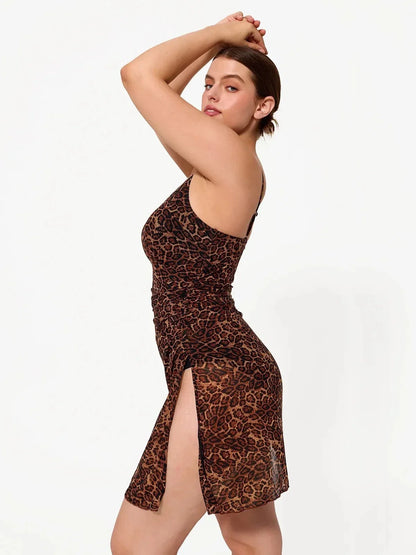 Shapewear Convertible Ruched Tummy Control One-Piece Swimsuit
