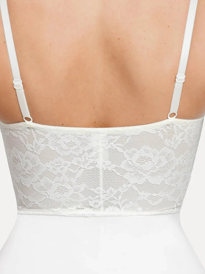 Shapewear Sculpting Lace Corset Midi Slip Dress