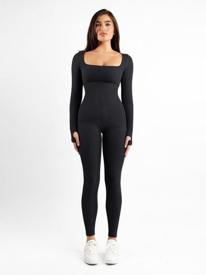 Shapewear Seamless Long Sleeve & Square Neck Sleeveless Jumpsuits