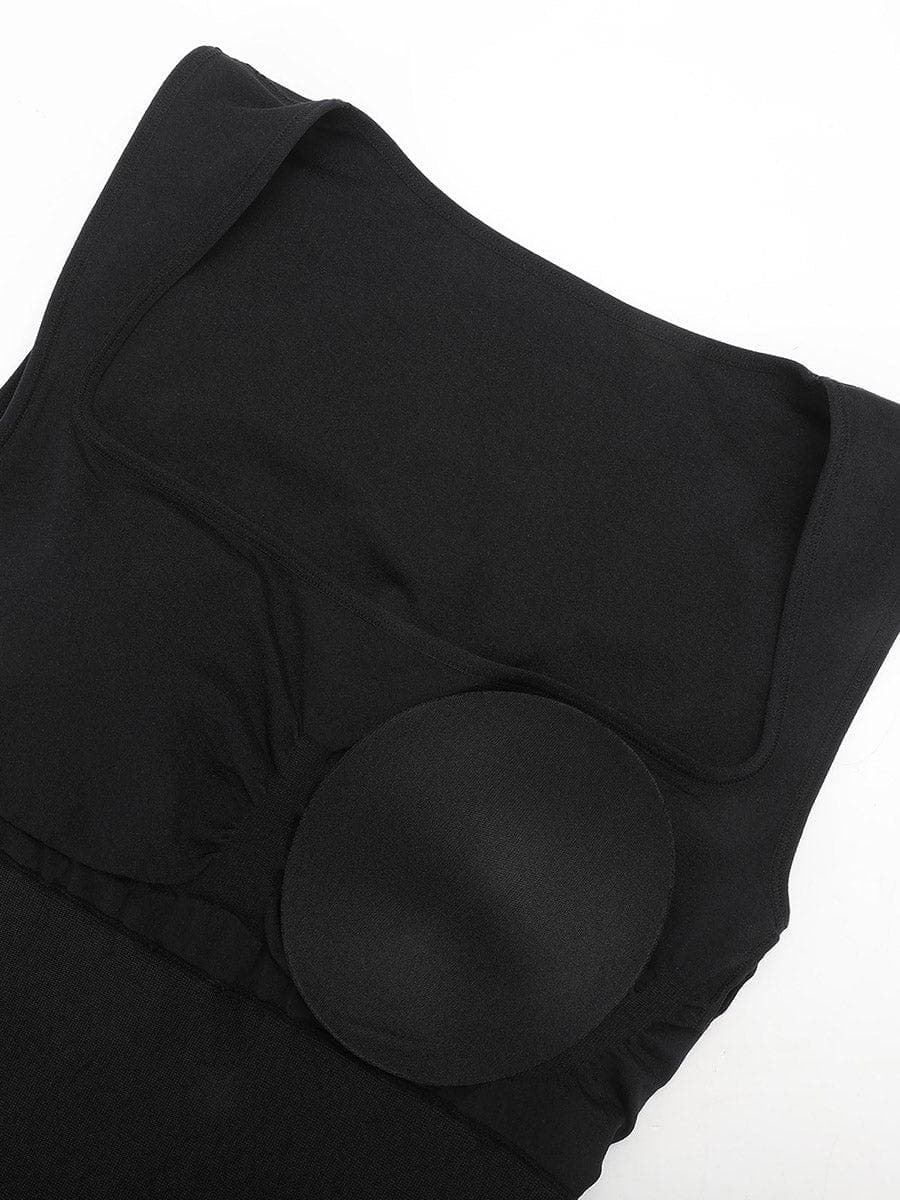 Shapewear Square Neck Sleeveless Slimming Seamless Dress