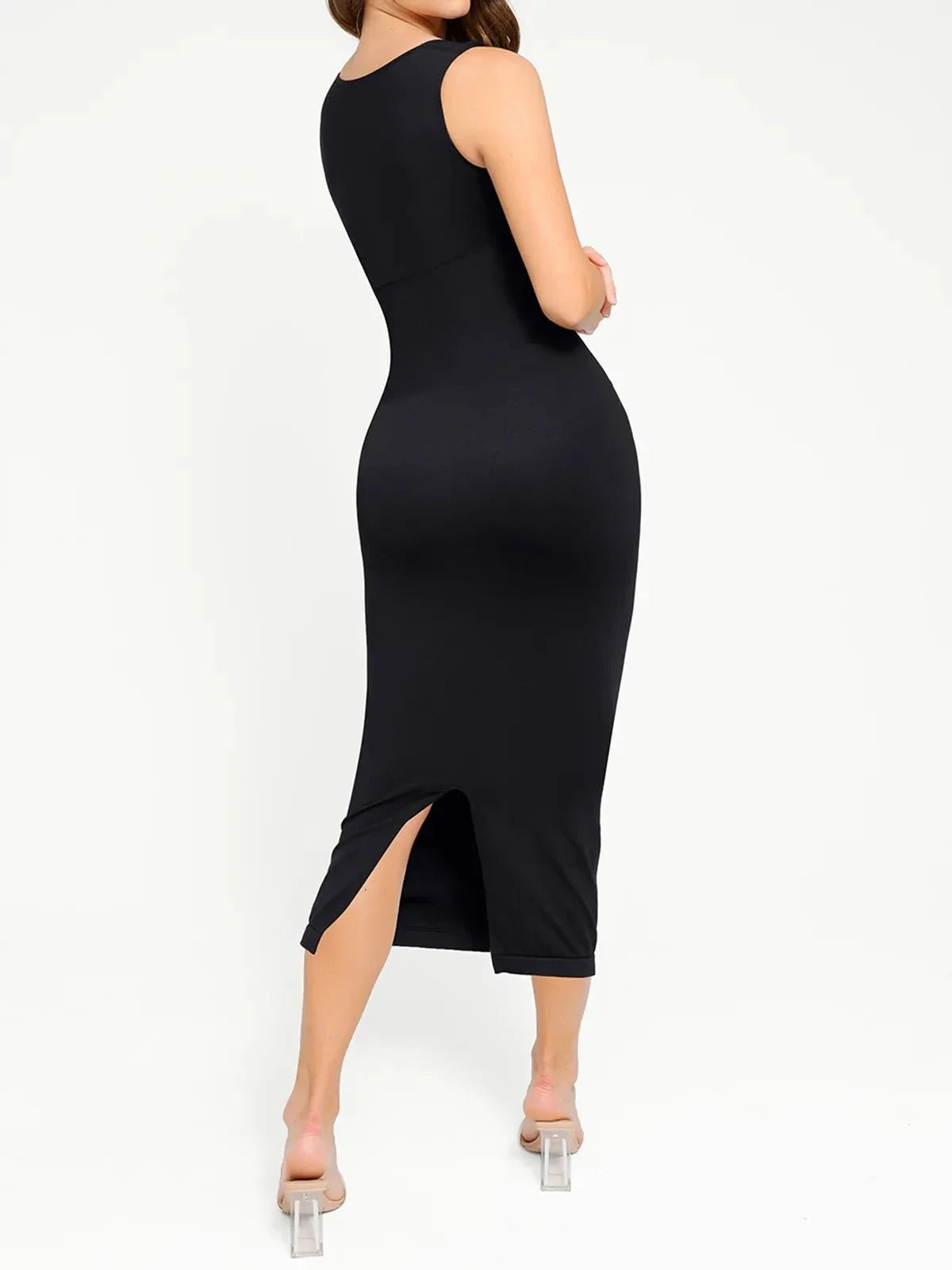 Shapewear Square Neck Sleeveless Slimming Seamless Dress
