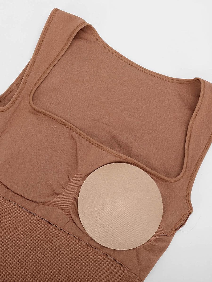 Shapewear Square Neck Sleeveless Slimming Seamless Dress
