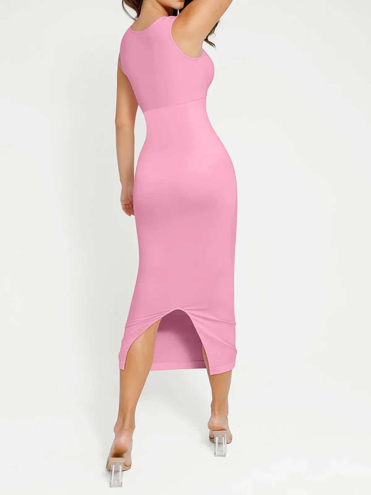 Shapewear Square Neck Sleeveless Slimming Seamless Dress