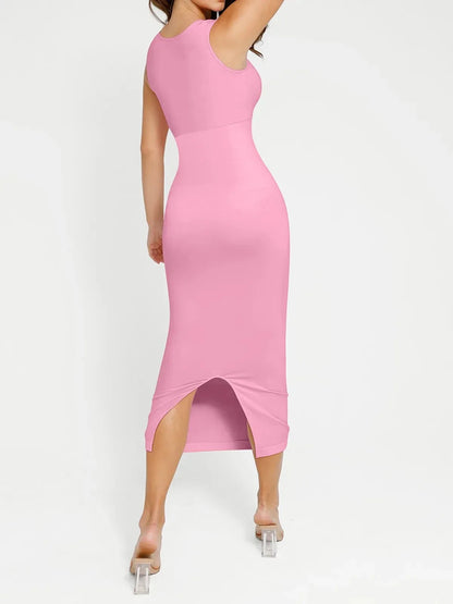 Shapewear Square Neck Sleeveless Slimming Seamless Dress