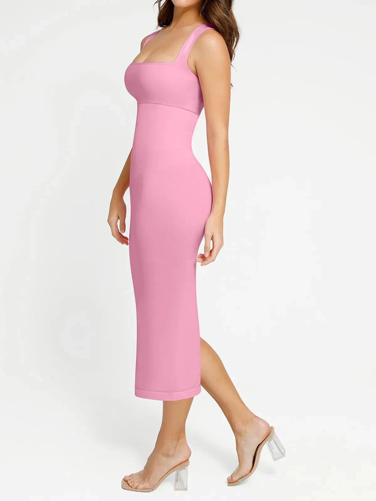 Shapewear Square Neck Sleeveless Slimming Seamless Dress
