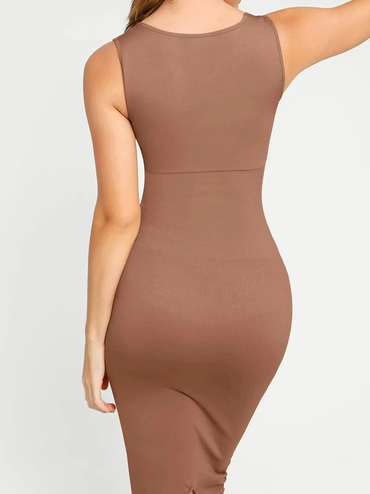 Shapewear Square Neck Sleeveless Slimming Seamless Dress