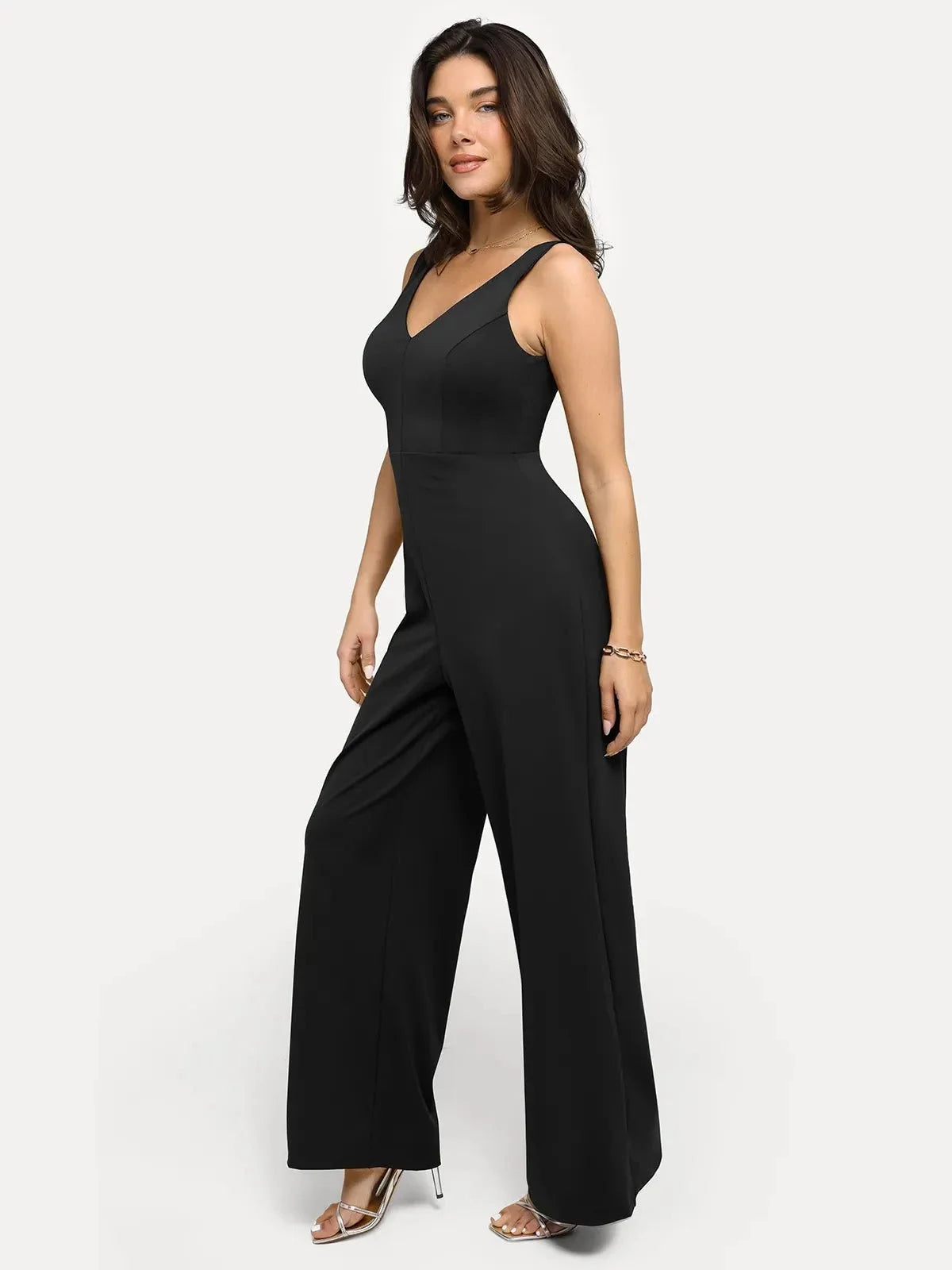 Shapewear Slimming Wide-Leg Jumpsuit
