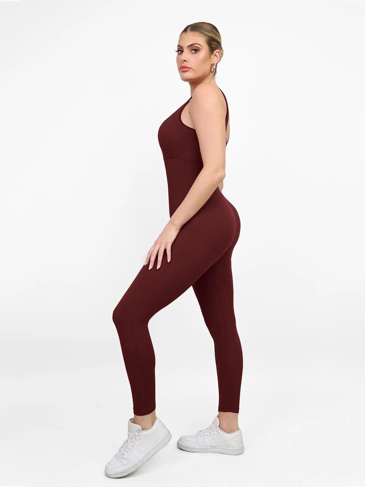 Shapewear Seamless Long Sleeve & Square Neck Sleeveless Jumpsuits