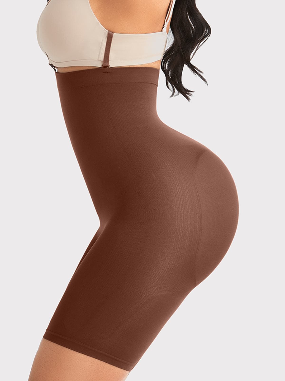 Shapewear Tummy Control High Waisted Mid-Thigh Butt-Lifting Shorts