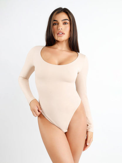 Shapewear Seamless Scoop Neck Sculpting Bodysuit