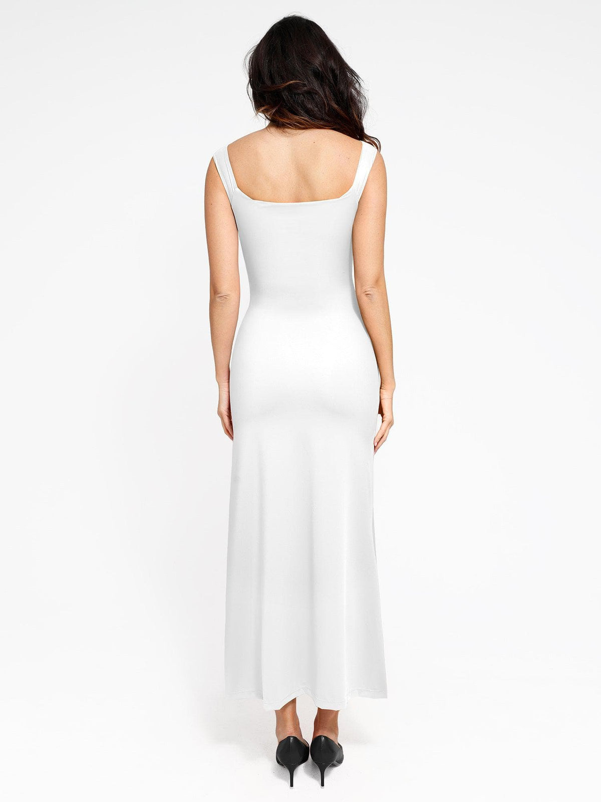 Shapewear Off-the-Shoulder Slimming Side Slit Maxi Dress