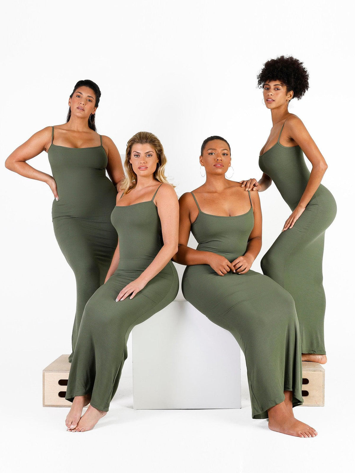 Shapewear Modal Slimming Maxi Slip Dress For Insiders