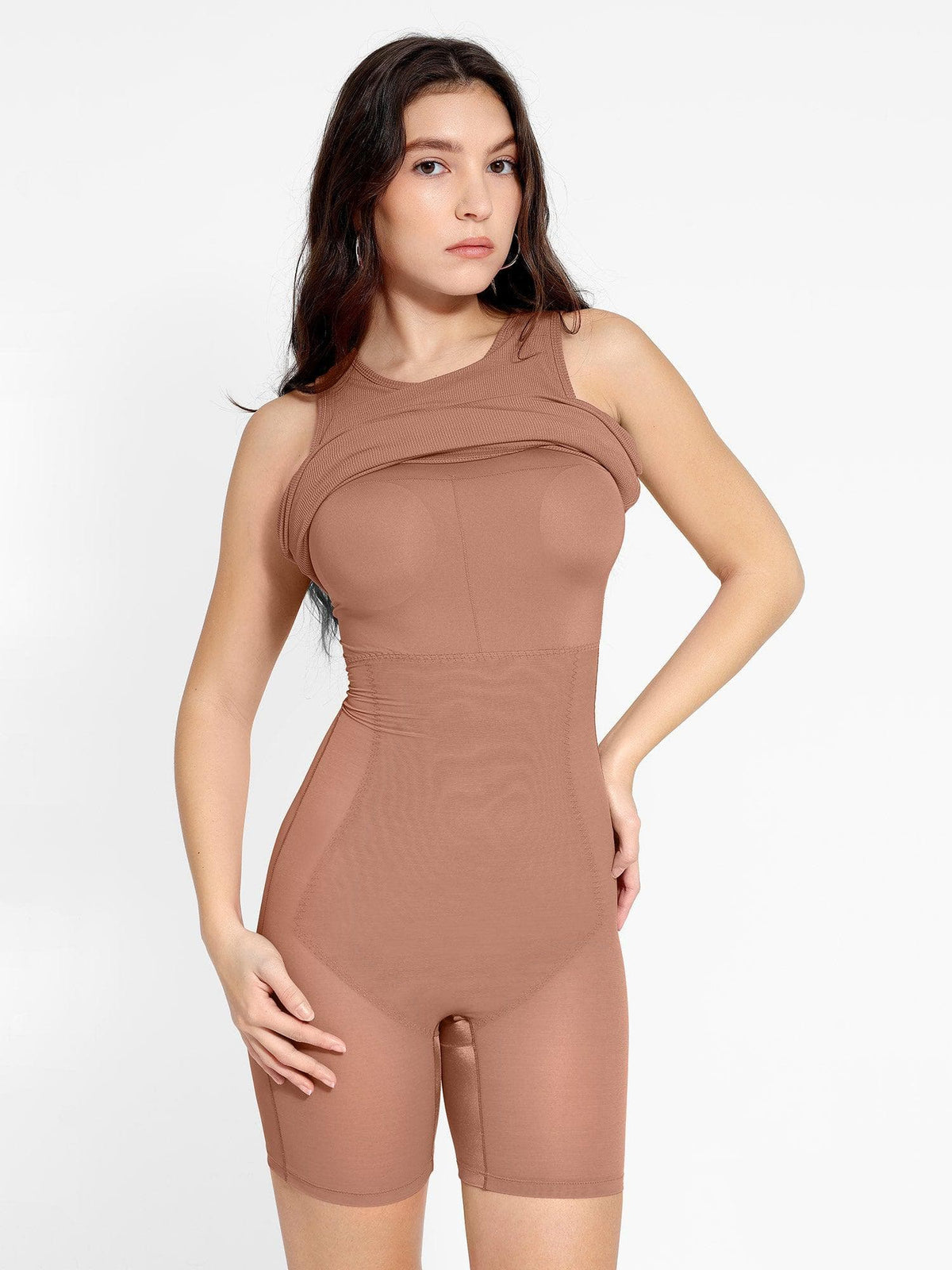 Shapewear Modal Tummy Control Midi Dress