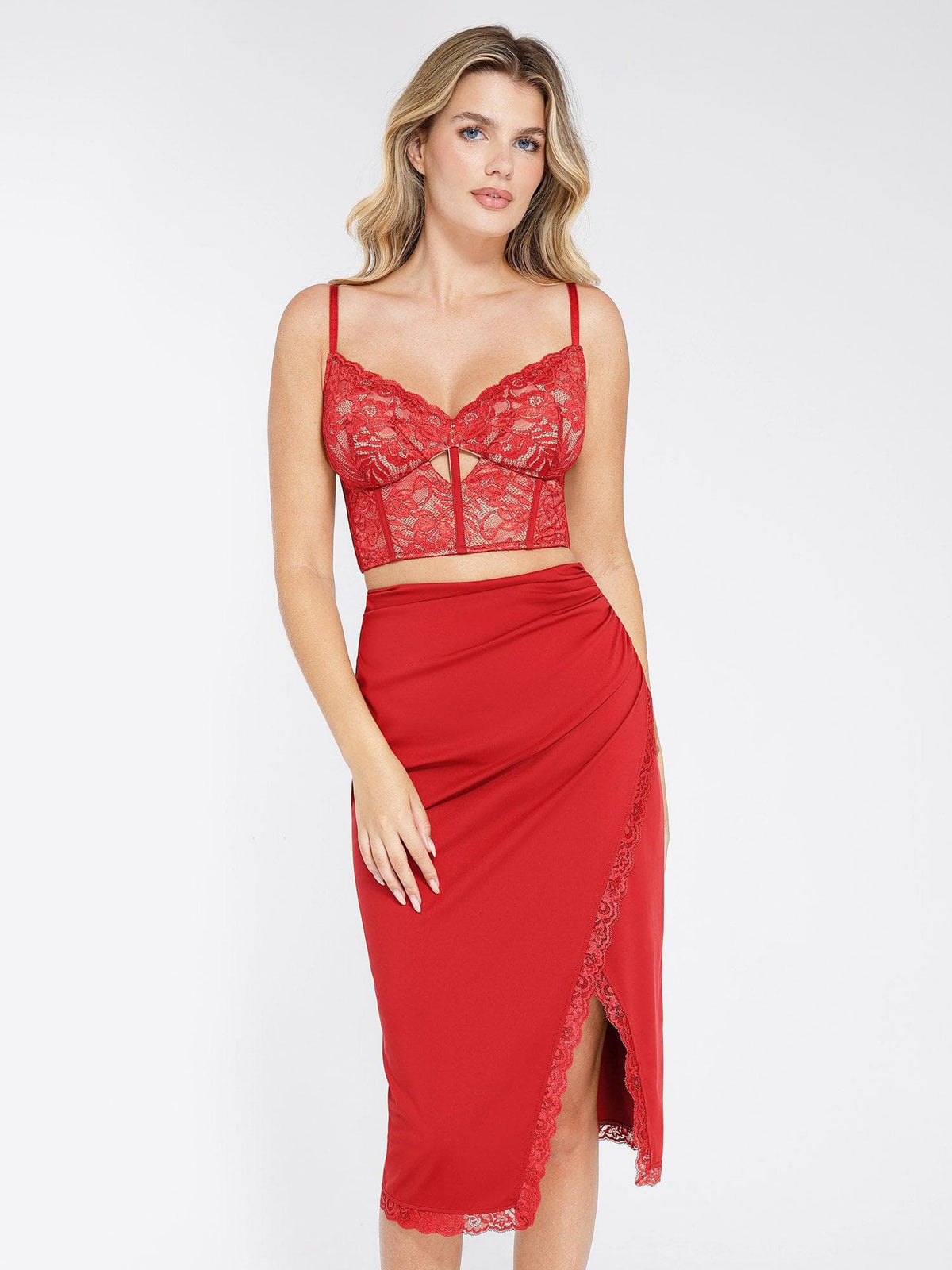 Full Coverage Longline Underwire Shaping Lace Bralette