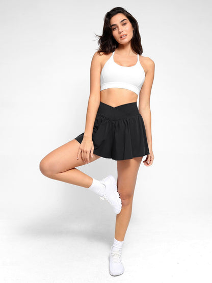 Shapewear Double Layered Pet Hair Resistant Workout Shorts