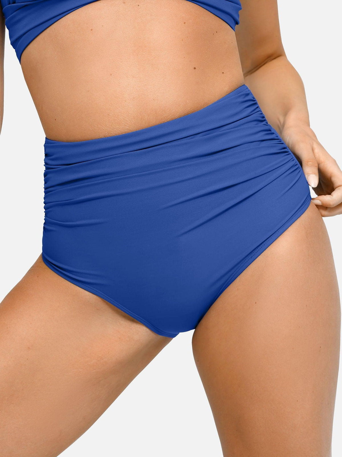 Shapewear High-Waist Ruched Sculpting Bikini Bottom