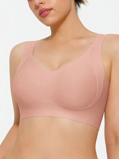 Wireless Wide Strap Everyday Supportive Push Up Comfort Bra